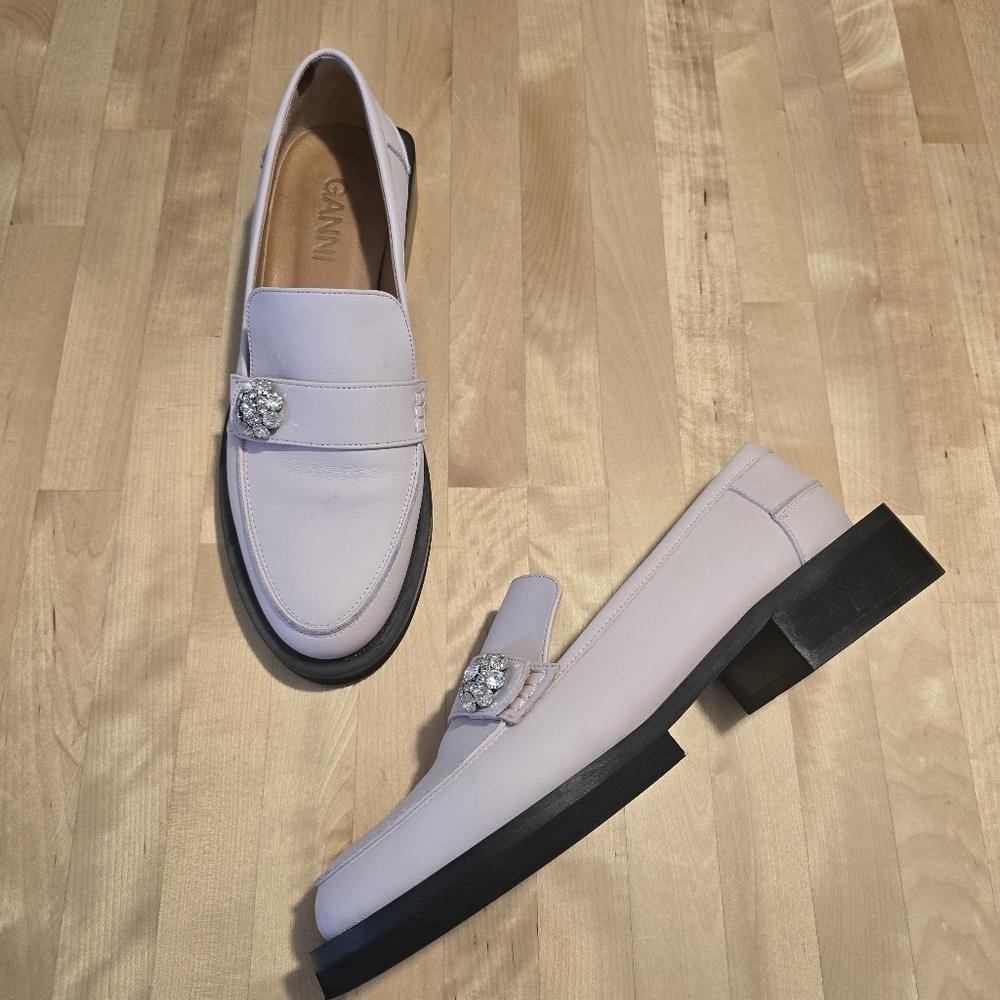 GANNI Jewel Oxford Pale Lilac Size 39